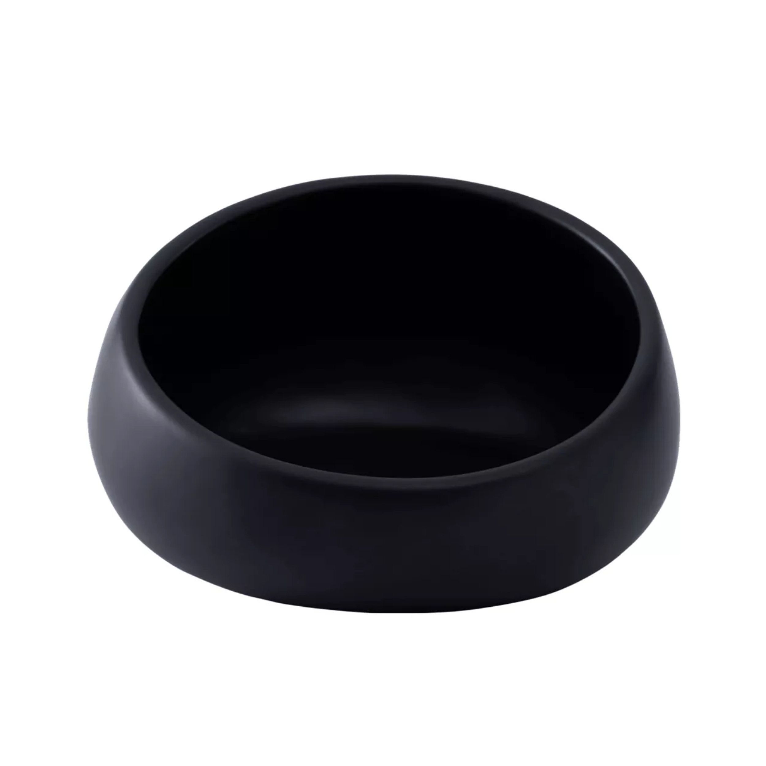 bowl, zwart, rond, keramiek, kom