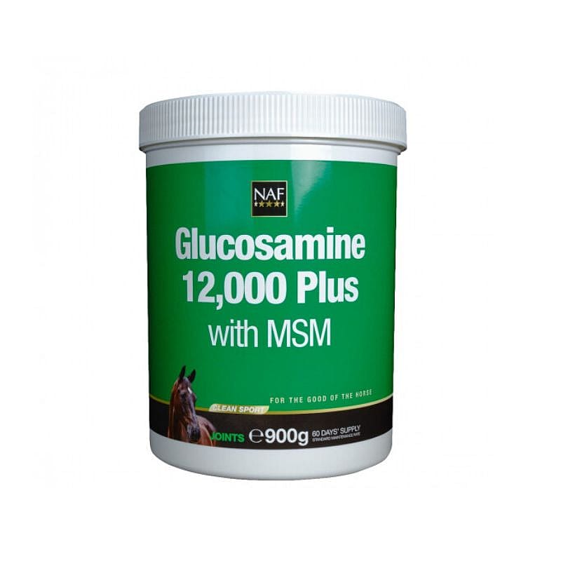 NAF Glucosamine 12.000 – Gewrichtssupplement met MSM en chondroïtine voor paarden 900 gram
