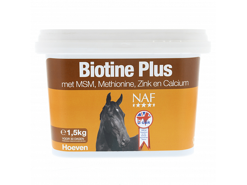 NAF Biotine Plus – Supplement voor hoefgezondheid bij paarden 1.5 kg