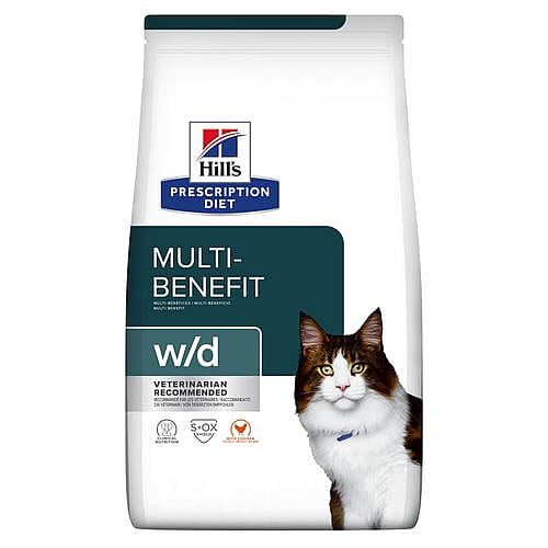 Hill's Prescription Diet WD Digestive/Weight Management Kattenvoer Kip 3 kg