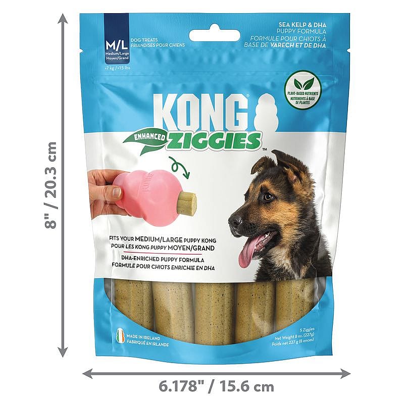 KONG Enhanced Ziggies Puppy M/L