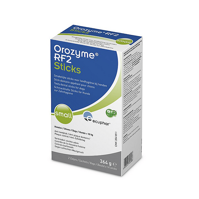 Orozyme RF2 Anti Tandplak Sticks Hond Small (tot 10 kg) - 28 stuks