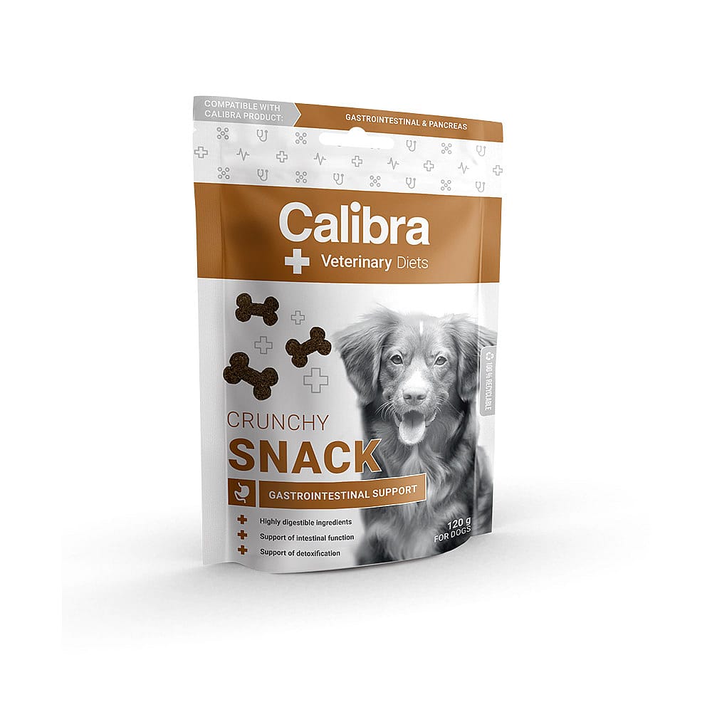 Calibra Veterinary Diets Gastro Intestinal Support Crunchy Snack 120 gram