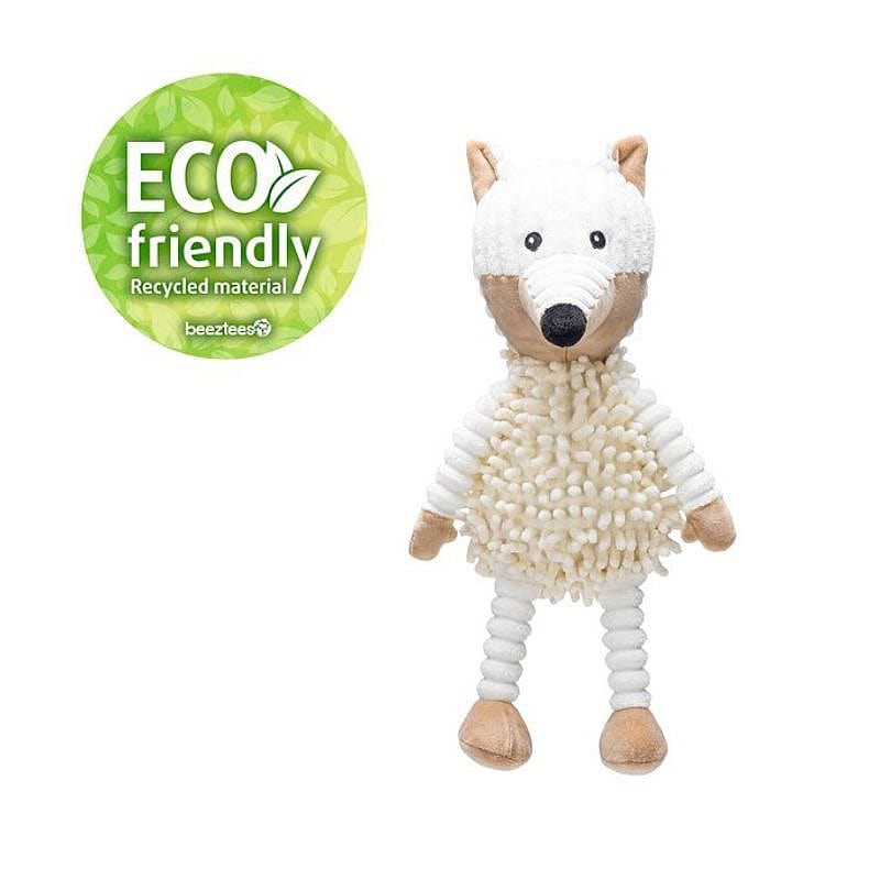 eco, recycled, pluche, knuffel, wolf