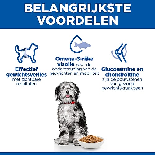 Hill's Science Plan Perfect Weight & Active Mobility Medium Breed Adult Hondenvoer met Kip