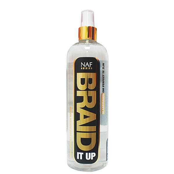 NAF Braid It Up Spray 500 ml – Grip en fixatie bij het invlechten van paardenmanen