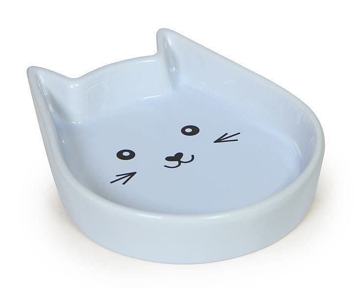 Nobby Keramische Schaal Kitty Face Blauw