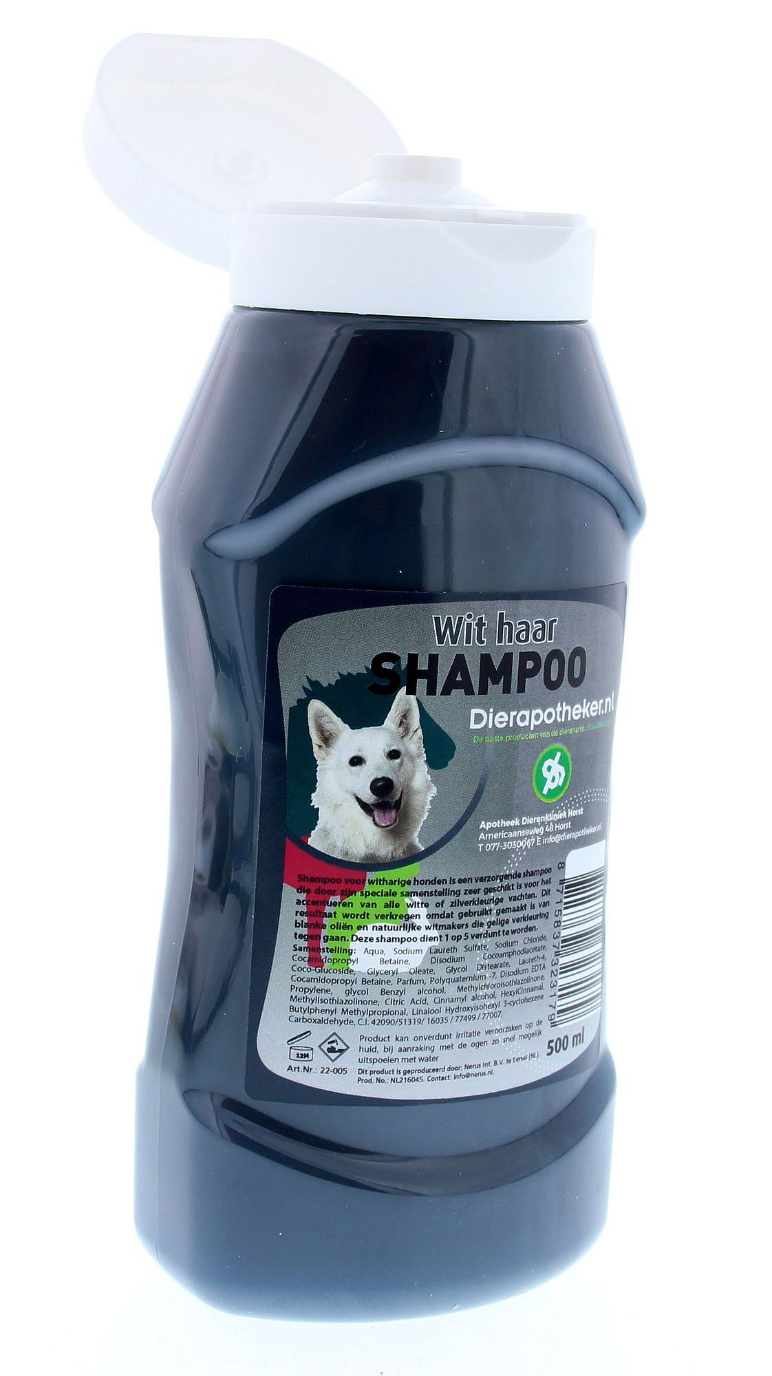 Dierapotheker Shampoo Witharige Honden 500 ml