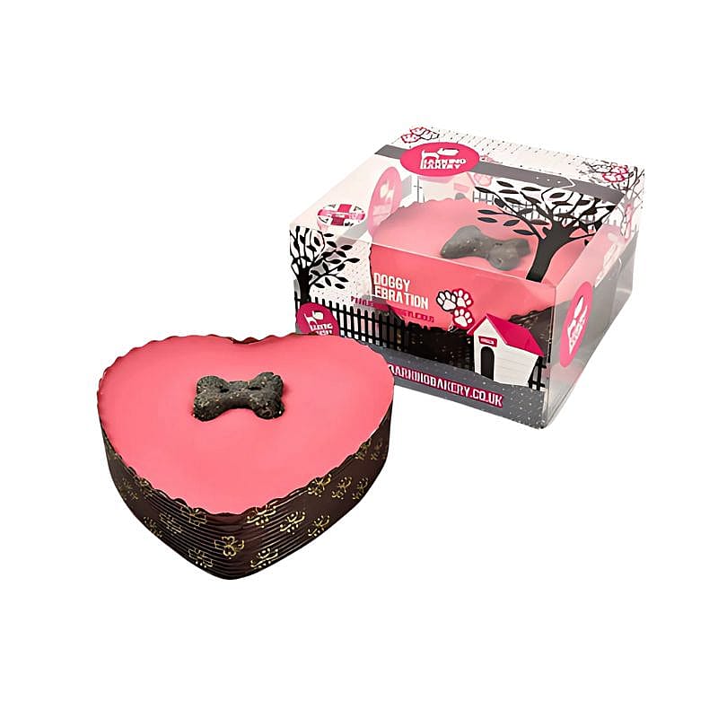 The Barking Bakery Yoghurt Topped Pawty Cake Met Kaars Hond