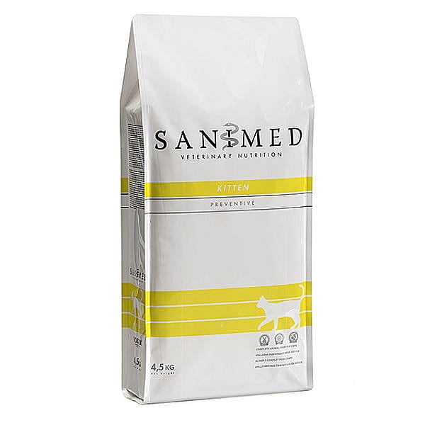 Sanimed Kittenvoer: Natuurlijke ingrediënten - 4 weken tot 12 maanden 4.5 kg
