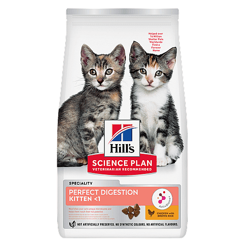 Hill's Science Plan Perfect Digestion Kittenvoer Kip & Rijst 7 kg