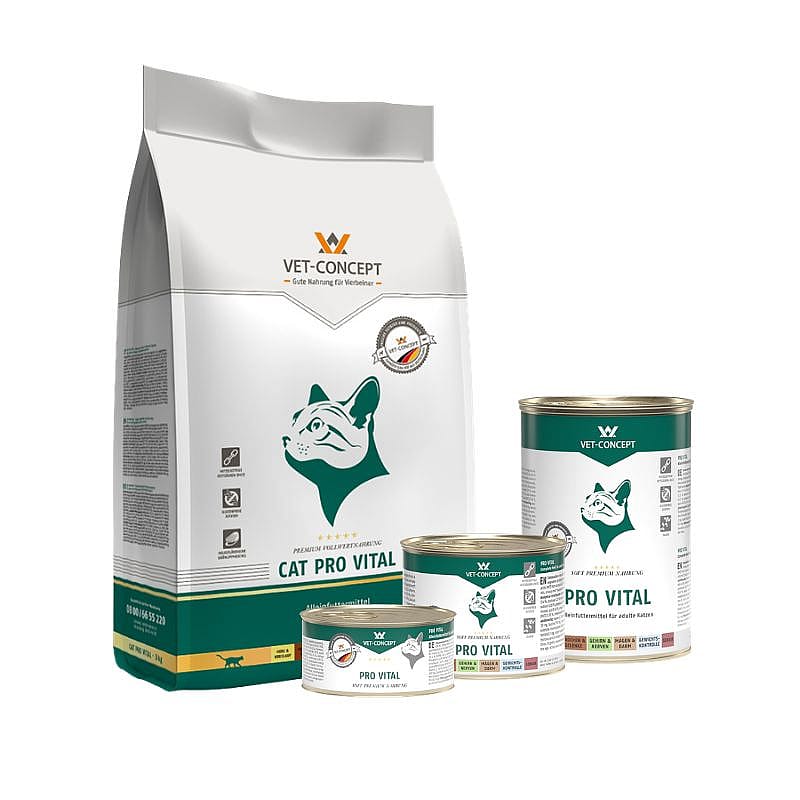 kattenvoer, droogvoeding, 3kg, cat pro vital, vet-concept, kat, kattenvoer, voeding, vouw, 3 kg