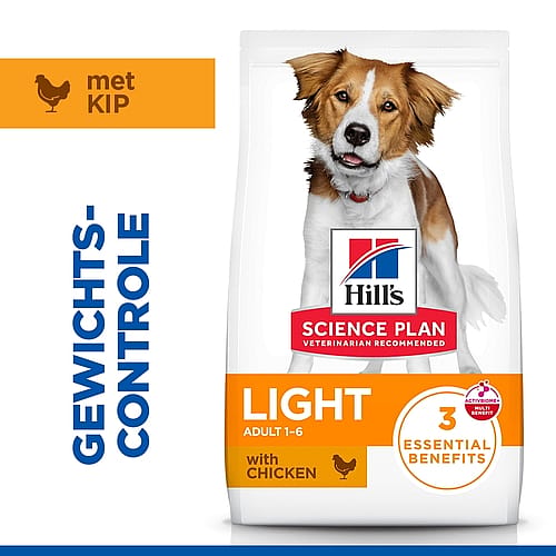 dogvoer, droogvoer, Hill's Science Plan, licht, kip