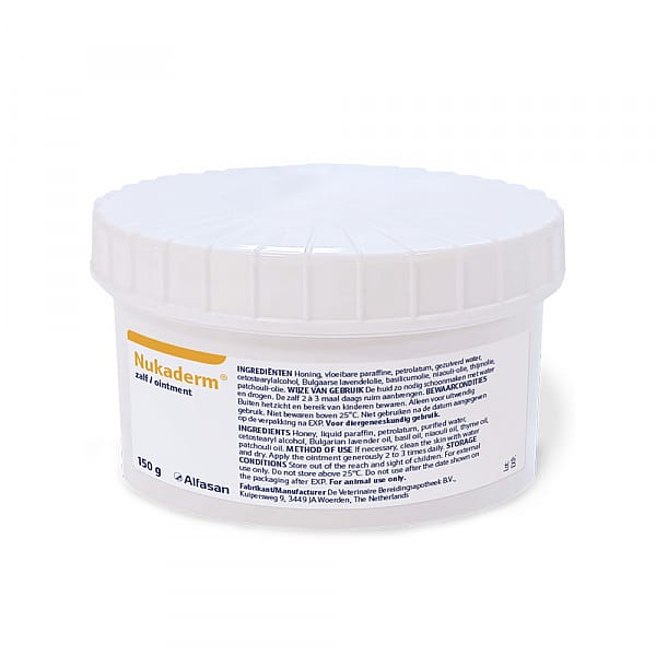 Alfasan Nukaderm zalf - voor huidherstel bij dieren 150 gram