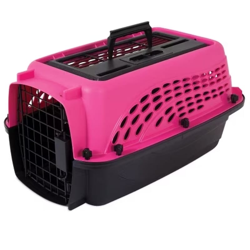 Petmate 2 Door Top Load Kennel XS Roze