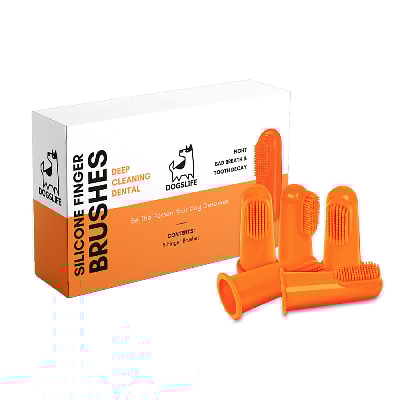DogsLife Silicone Finger Toothbrushes Hond Kat 5 stuks