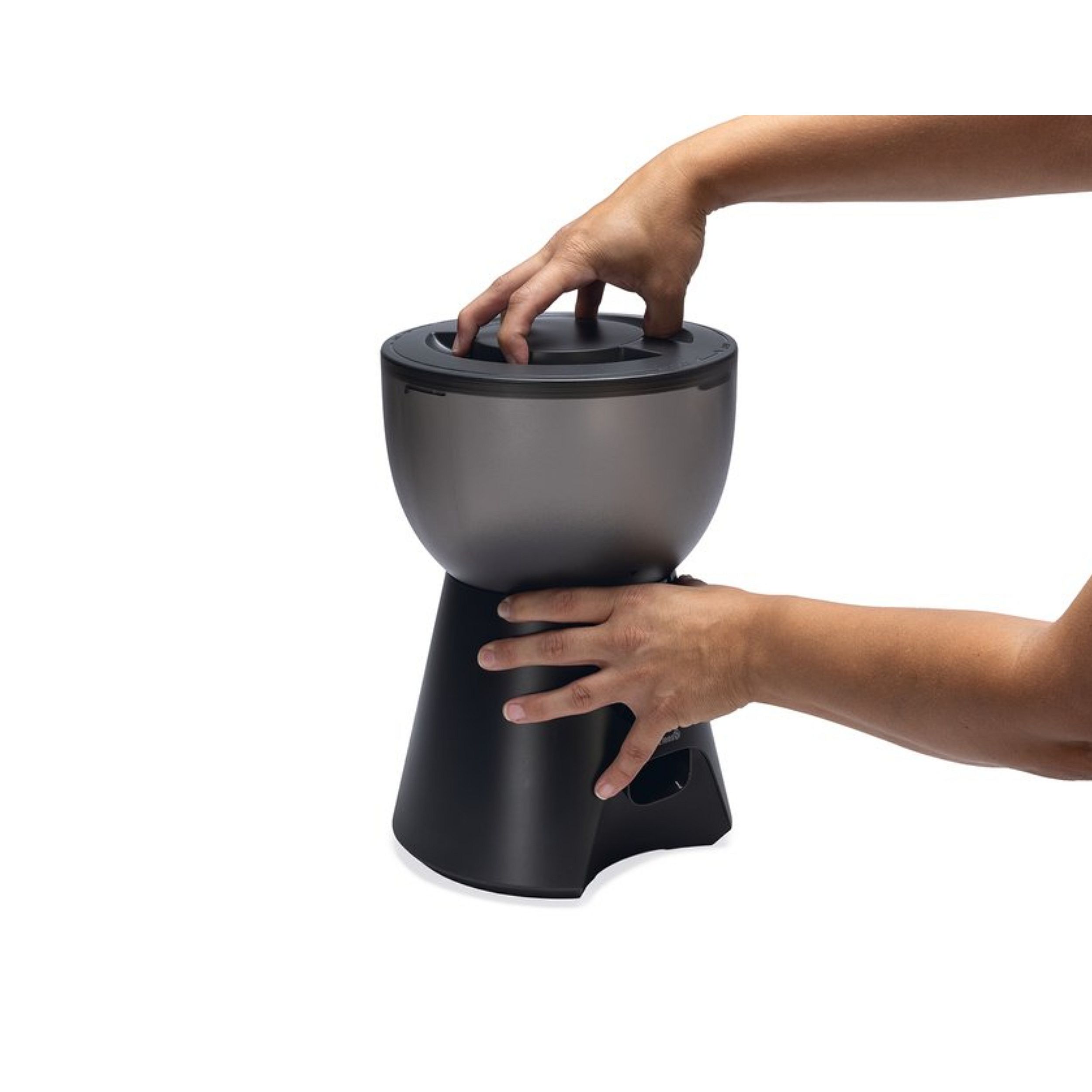 kookmachine, kookkom, zwarte knop, sensorische mixer, keukenapparaat