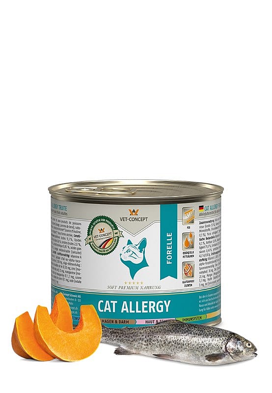 Vet-Concept Cat Allergy Forel Kattenmenu 6 x 200 gram blikjes