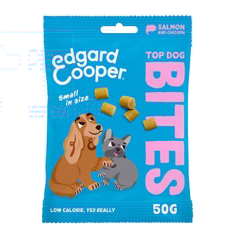 Edgard & Cooper Top Dog Bites Zalm & Kip Small - 50 gram