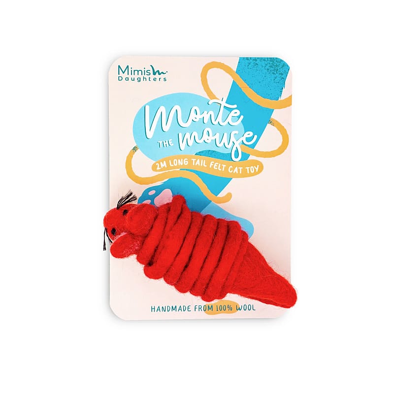 Mimis Daughters Monte The Mouse Speeltje Kat Rood
