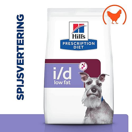 Hill's Prescription Diet ID Low Fat Digestive Care Hondenvoer 12 kg