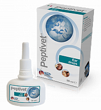 Peptivet Eardrops Oordruppels Hond Kat 50 ml