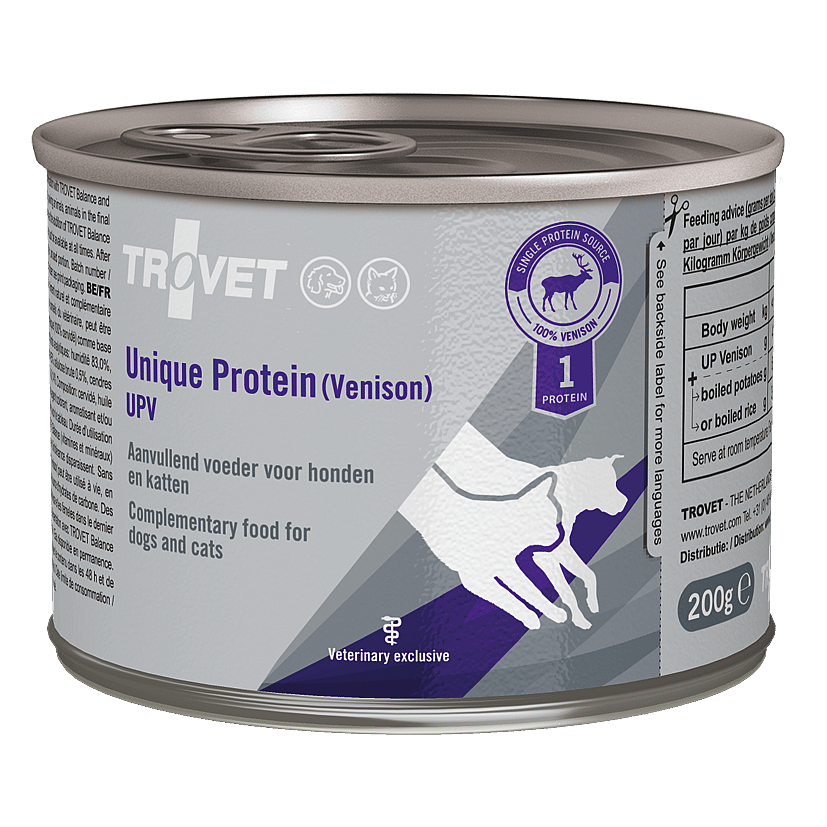Trovet UPV Unique Protein Venison 6 x 200 gram blikjes