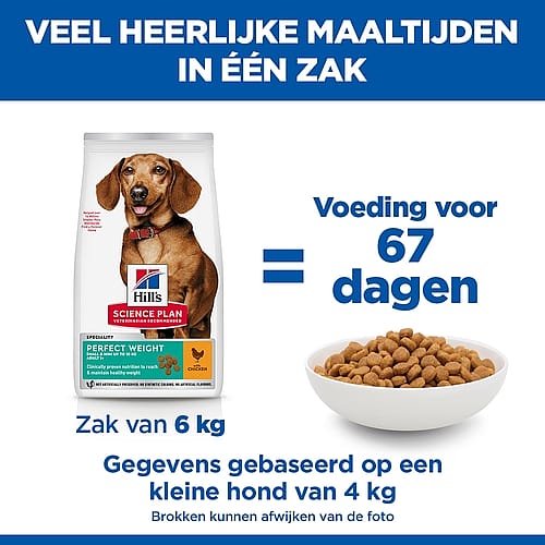 Hill's Science Plan Perfect Weight Small & Mini Adult Hondenvoer