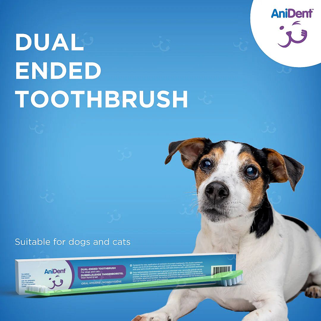 AniDent Tandenborstel Dubbelzijdig Hond Kat