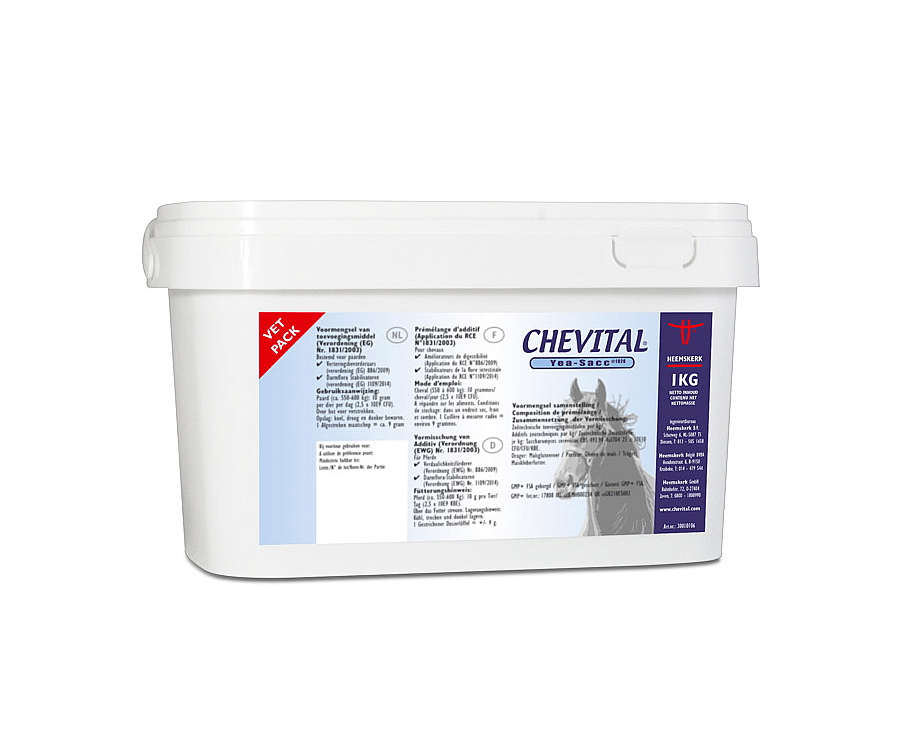 Chevital Live Yeast Yea-Sacc Vet Pack 1 kg emmer