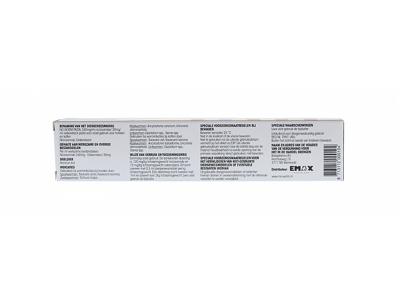 Exil No Worm CF Pasta Hond Kat Ontwormen 10 ml