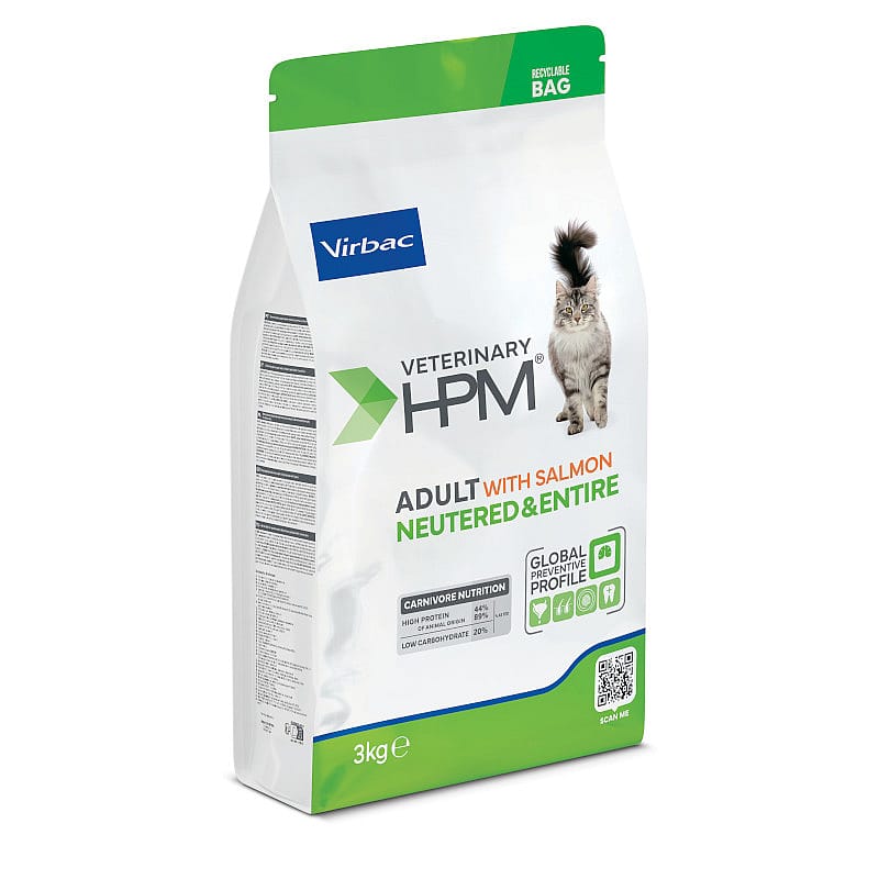 HPM Adult Neutered & Entire Cat Salmon 3 kg