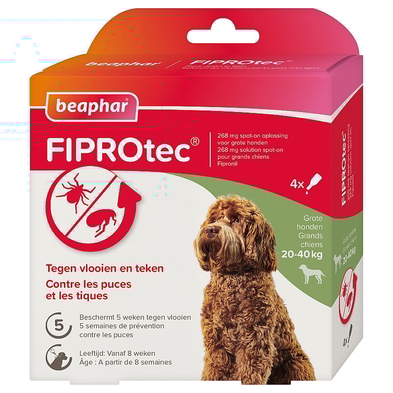 Beaphar Fiprotec Hond 20-40 kg 4 pipetten