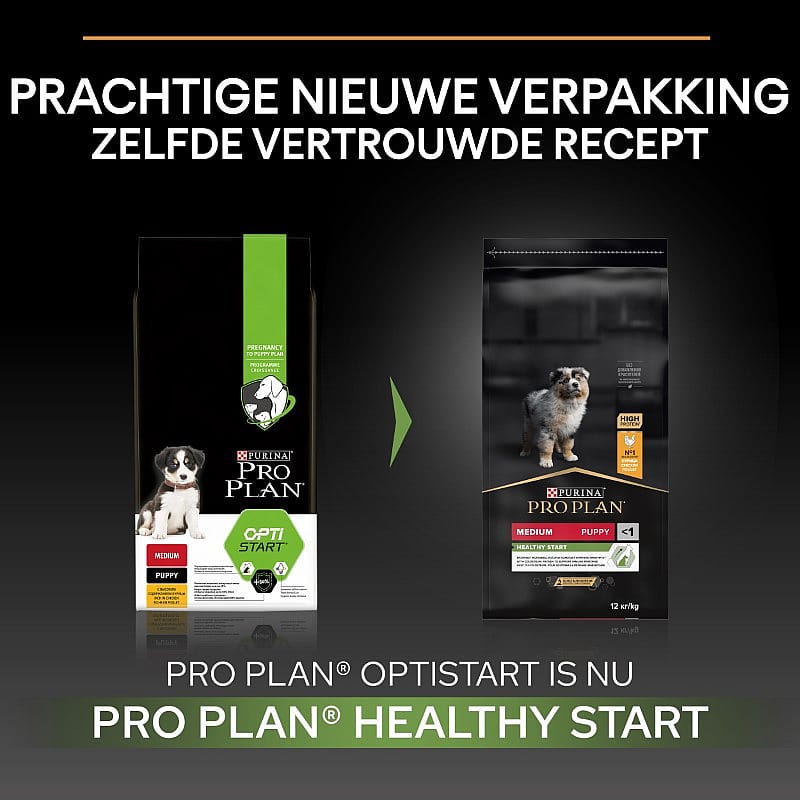 Purina Pro Plan Medium Puppy Healthy Start Kip Hondenvoer 12 kg