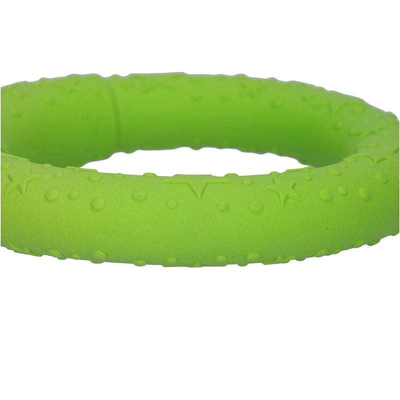 neon green, rubber ring, ring, rough texture, bump texture