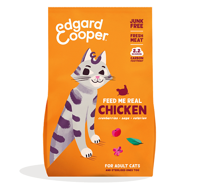 Edgard & Cooper Kattenvoer Adult Kip Kat 2 kg