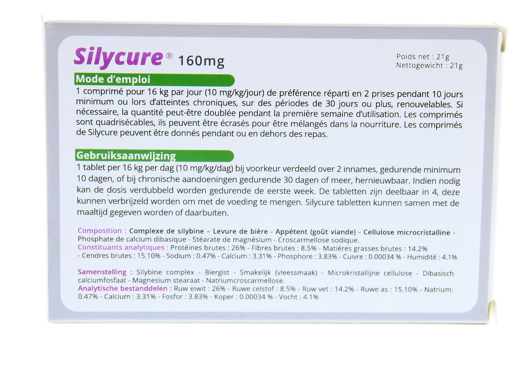 Silycure Fendigo 2 x 15 tabletten - 160 mg