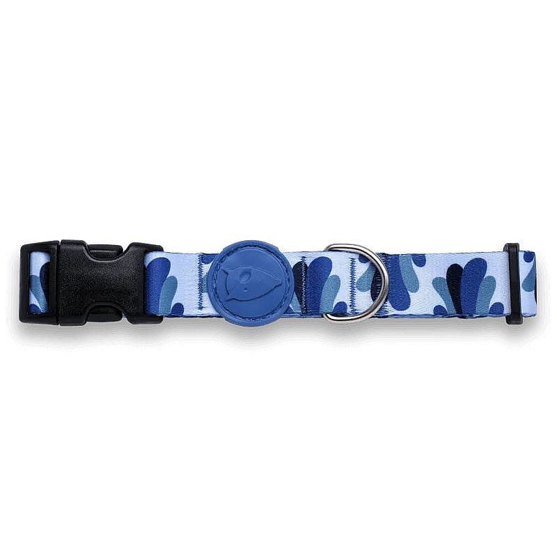 Morso Honden Halsband Gerecycled Small Splash Blauw