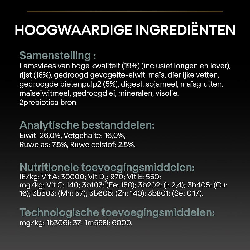 Purina Pro Plan Medium Adult Sensitive Digestion Hondenvoer Lam 14 kg