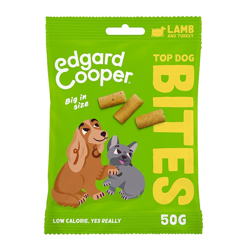 Edgard & Cooper Top Dog Bites Lam & Kalkoen Large - 50 gram