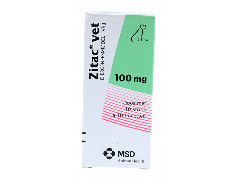 Zitac Vet Anti Braak 10x10 tabletten - 100 mg