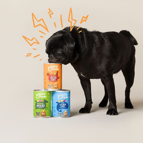 Edgard & Cooper Adult Hondenvoer Blikjes Kip & Kalkoen 6 x 400 gram