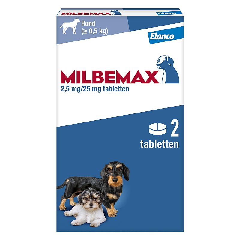 Milbemax Kleine Hond Puppy Ontwormingstabletten 2 tabletten