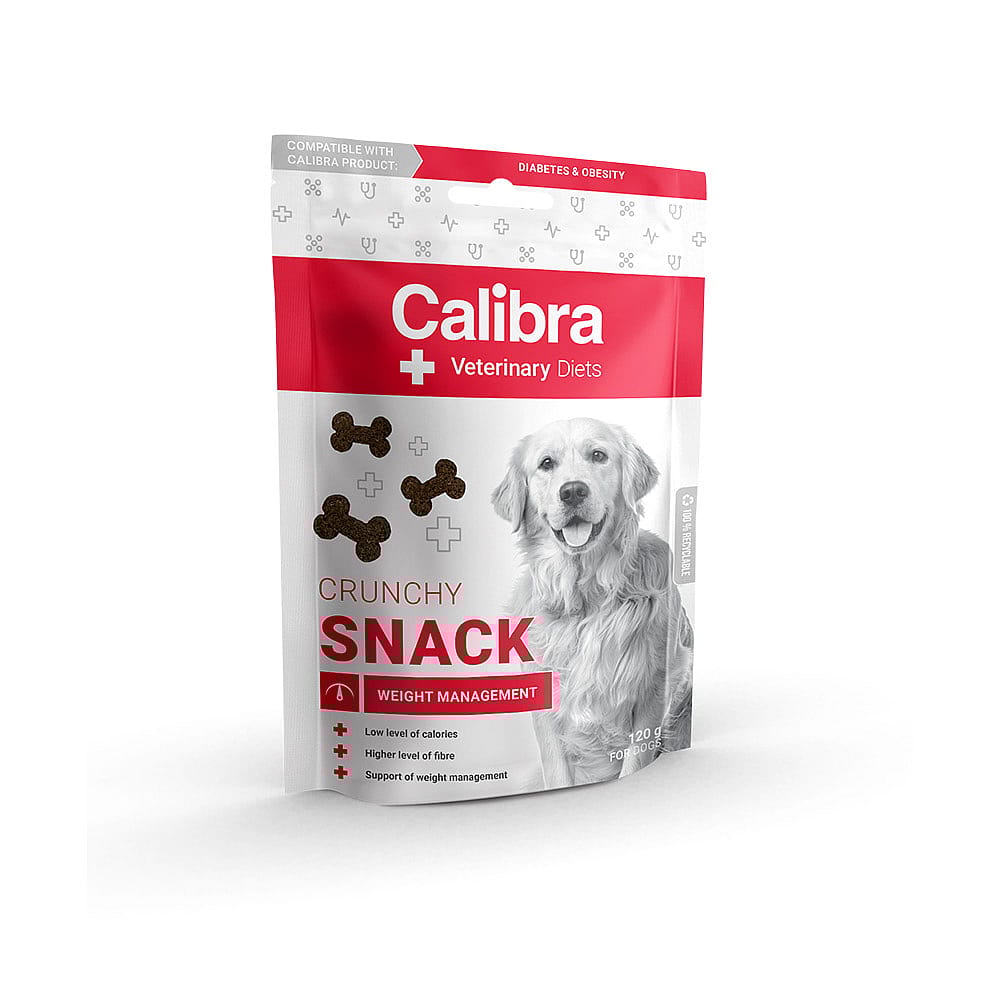 Actie - Calibra Veterinary Diets Weight Management Crunchy Snack 120 gram