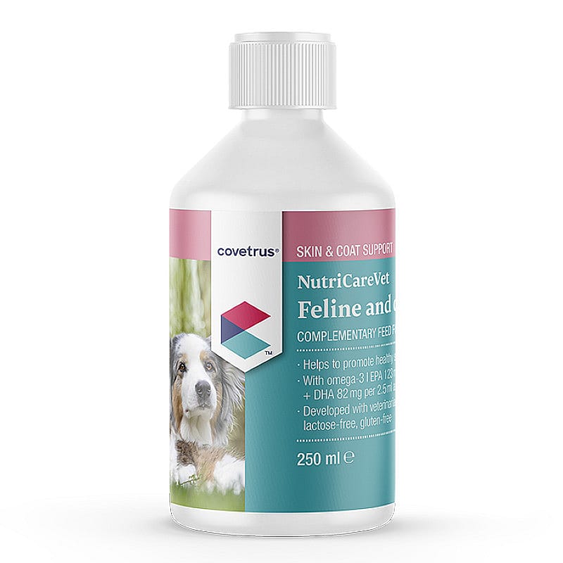 NutriCareVet Skin & Coat Support Hond Kat 250 ml