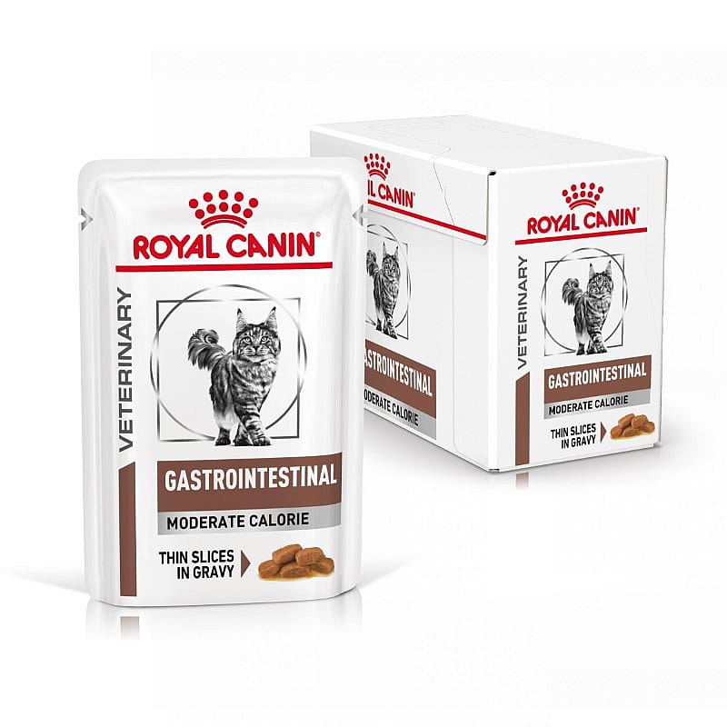 Royal Canin Gastrointestinal Moderate Calorie Kat 12 x 85 gram maaltijdzakjes