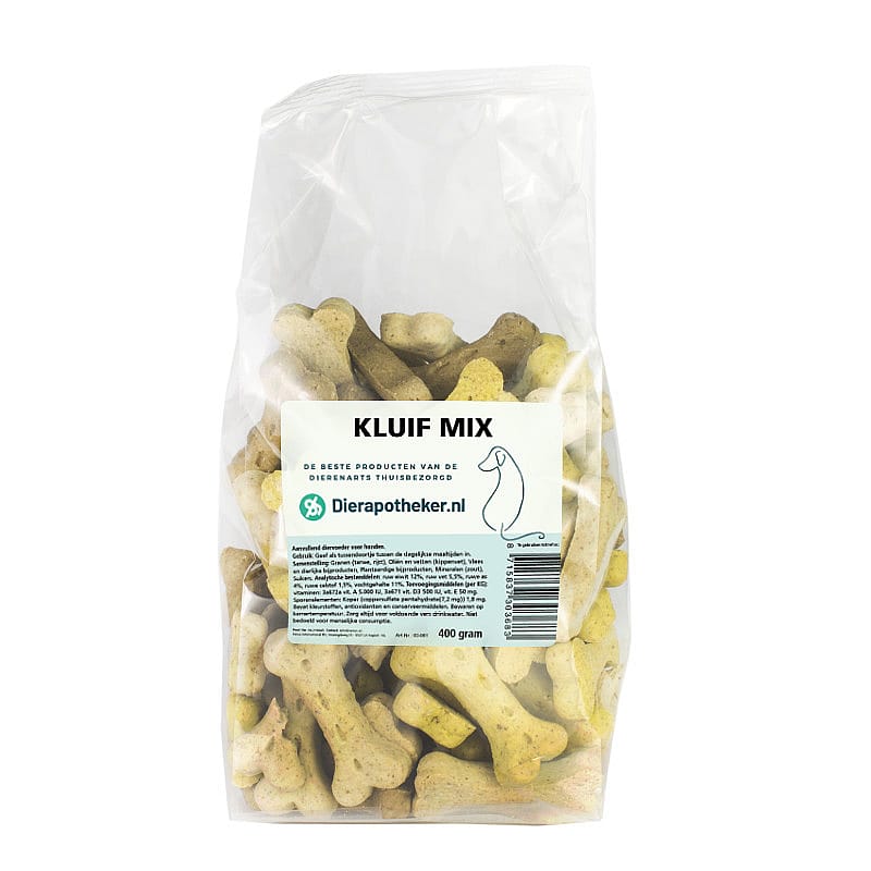 Dierapotheker Kluif Mix Hond 400 gram
