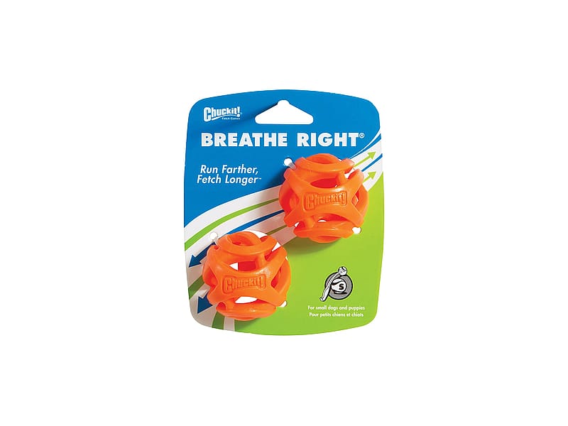 Chuckit Breathe Right Fetch Ball Small - 2 pack