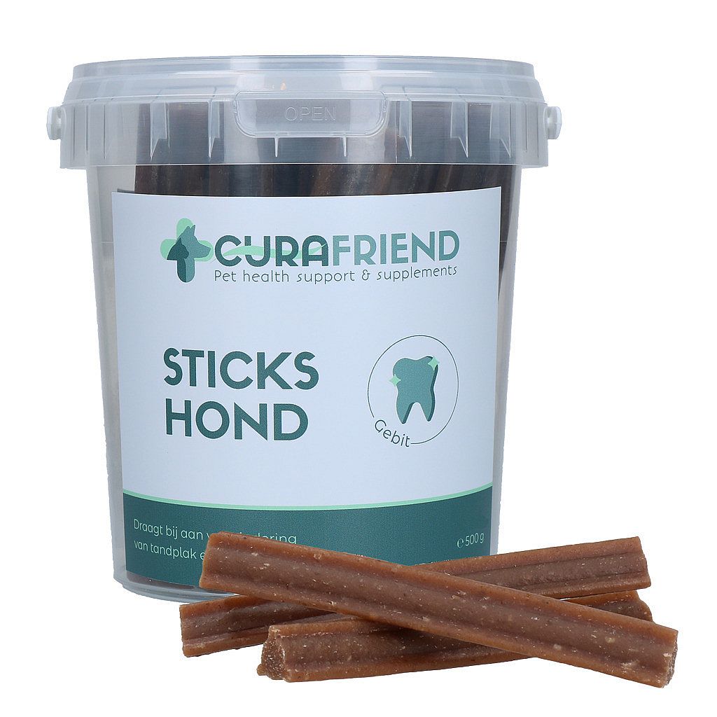 kat, sticks, hond, tand, stukjes
