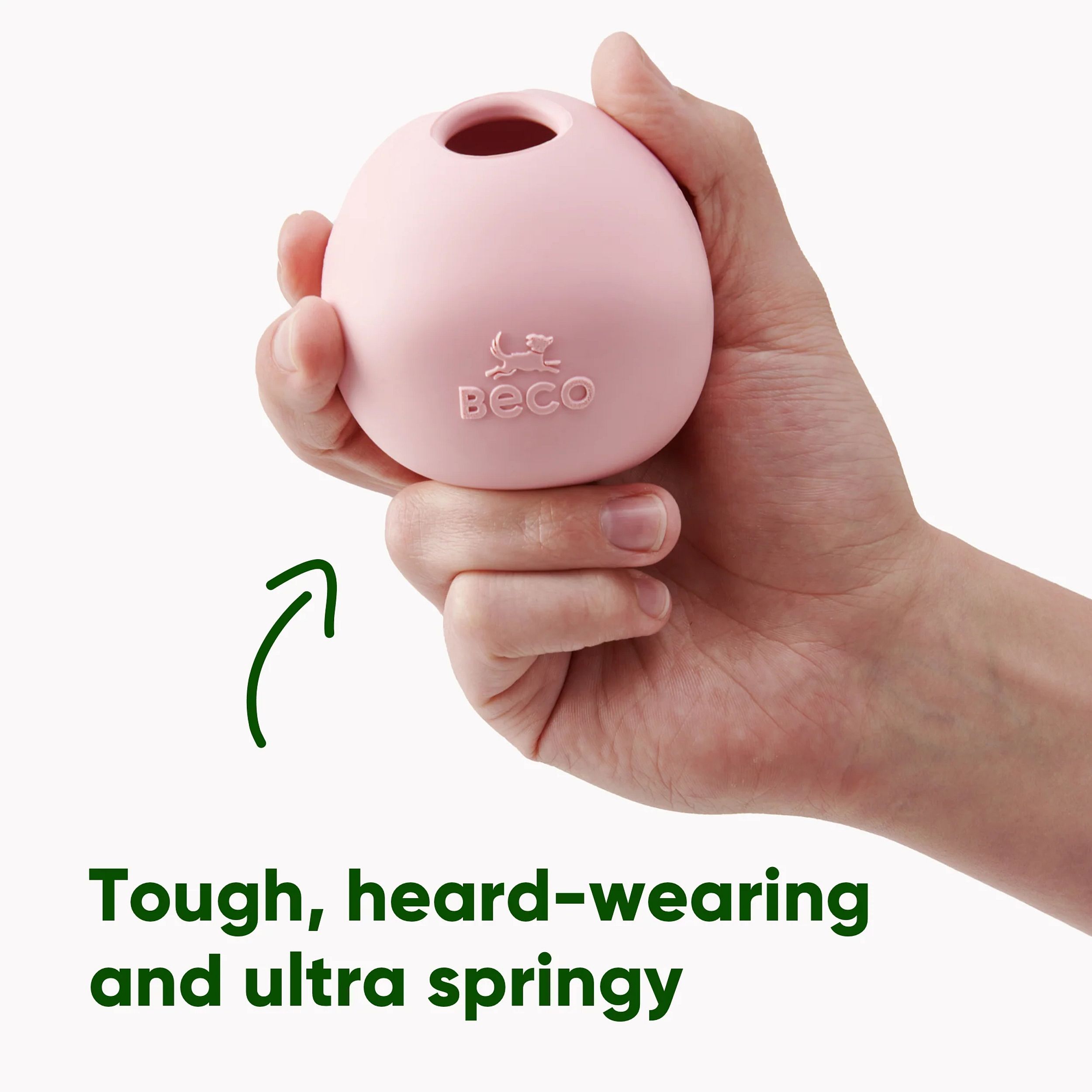 silicone, deurstopper, lekbestendig, roze, knijpbal